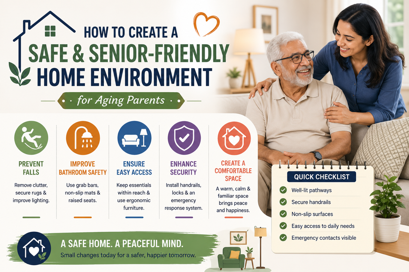 How to Create a Safe and Senior-Friendly Home Environment for Aging Parents
