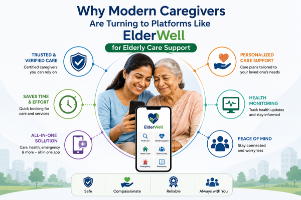 Why Modern Caregivers Are Turning to Platforms Like ElderWell for Elderly Care Support