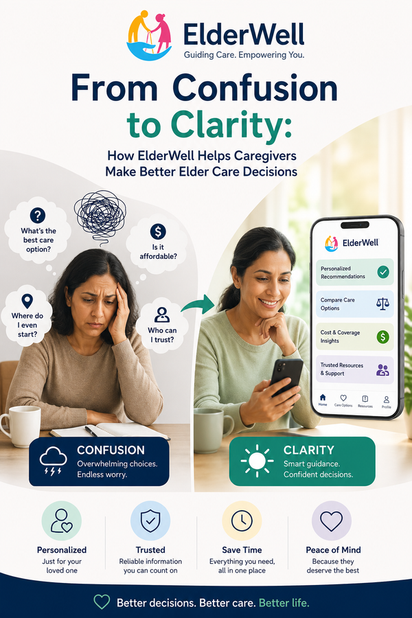 From Confusion to Clarity: How ElderWell Helps Caregivers Make Better Elder Care Decisions