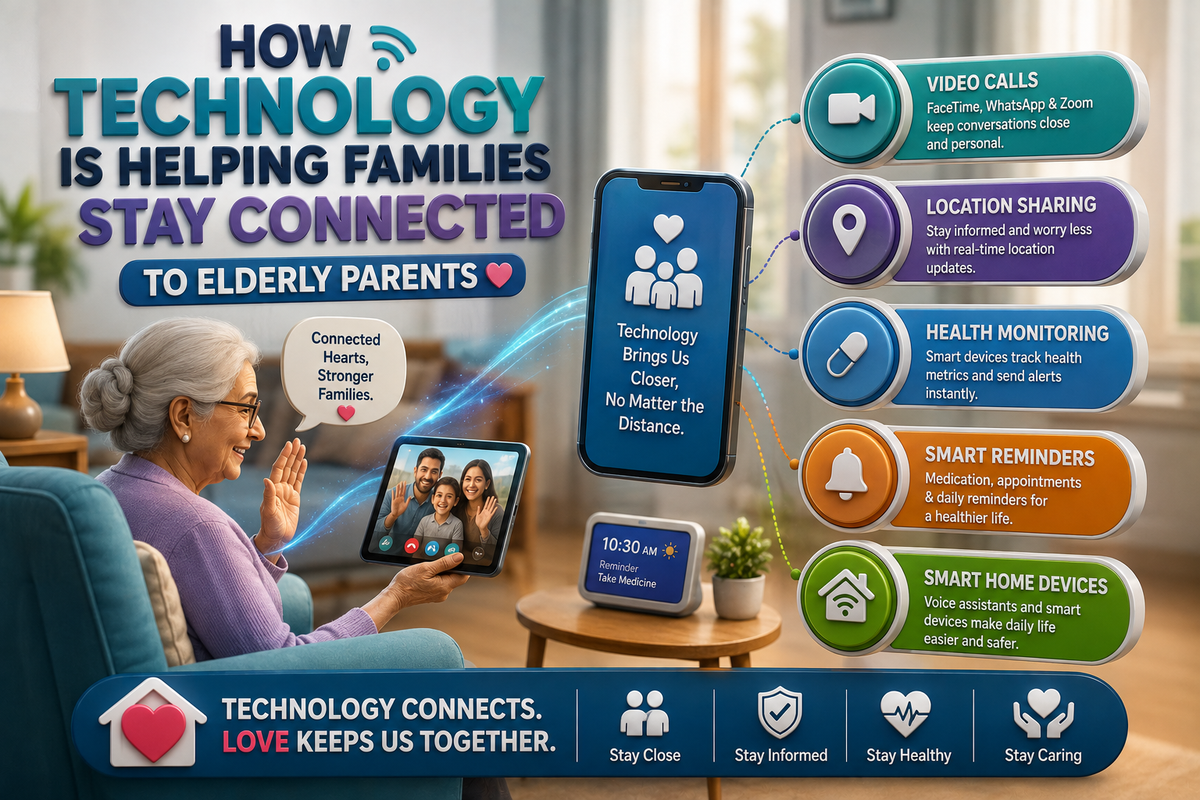 How Technology is Helping Families Stay Connected to Elderly Parents