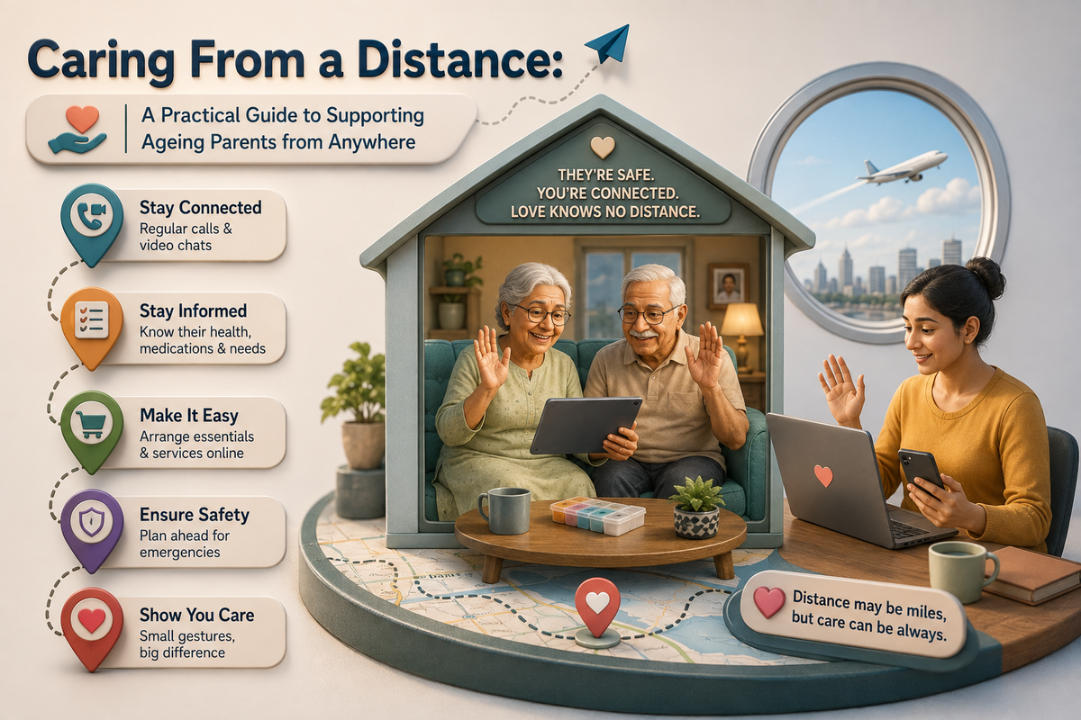 Caring From a Distance: A Practical Guide to Supporting Ageing Parents from Anywhere